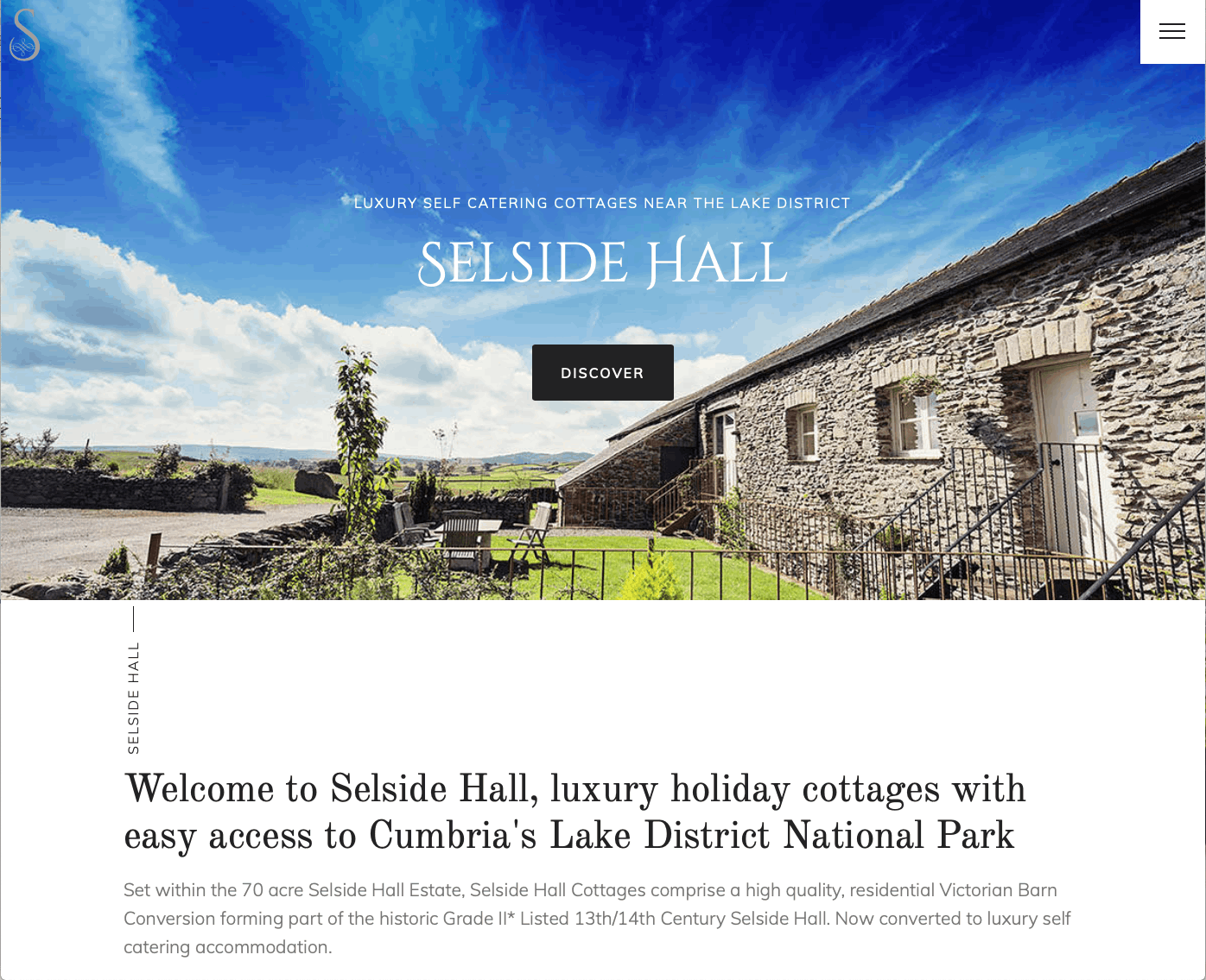 Selside Hall Cumbria web design